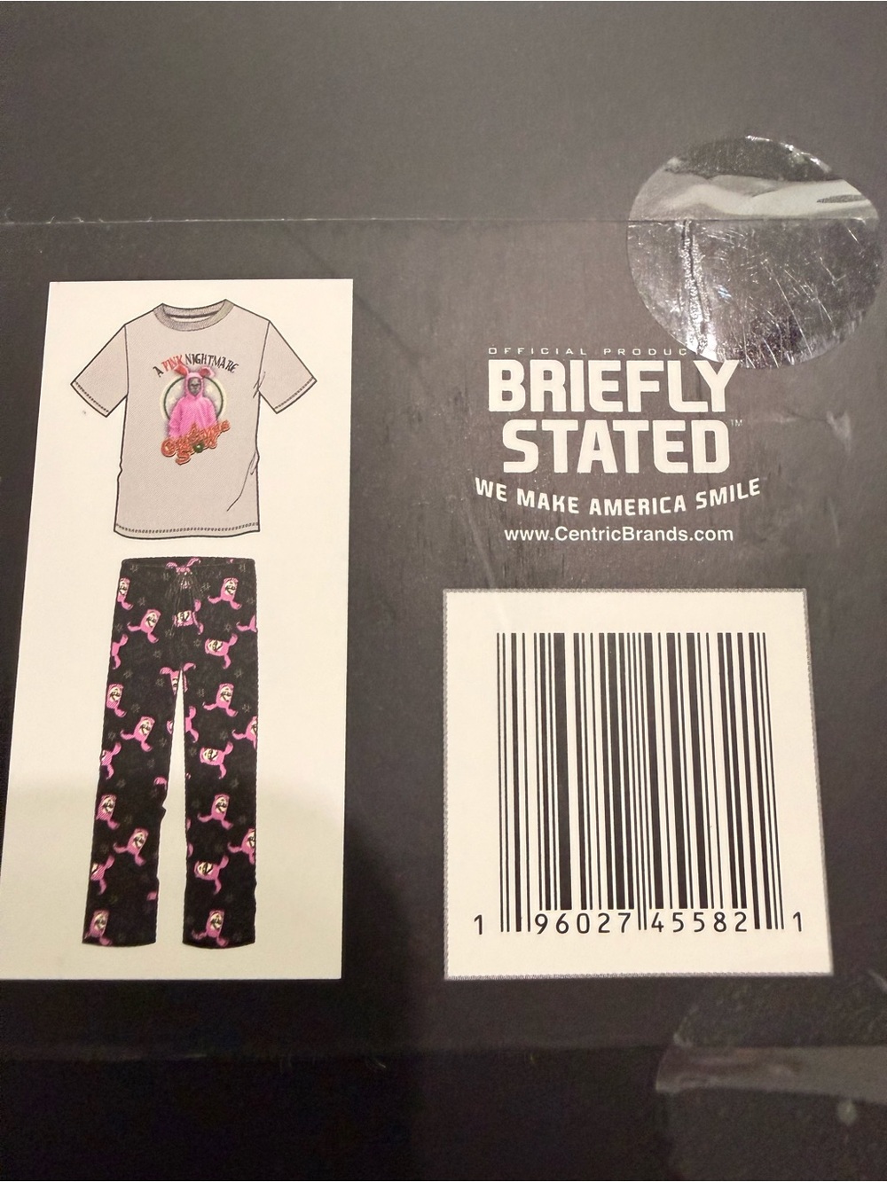 A Christmas Story Pink Bunny Adult 2-Piece Pajama Set - Pink (S) - Picture 4 of 5